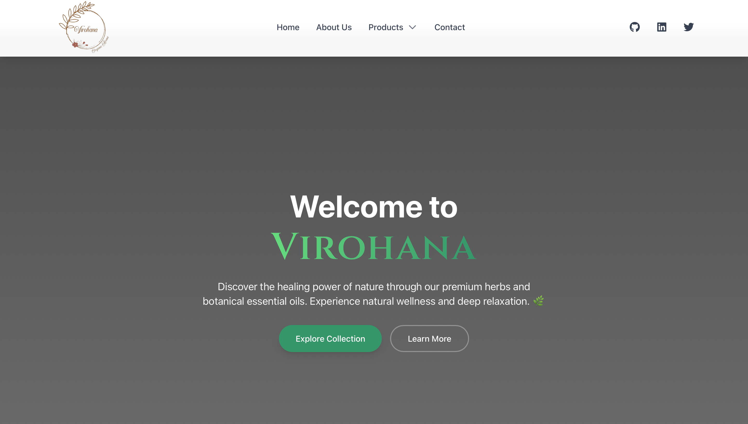 virohana LLC react Project